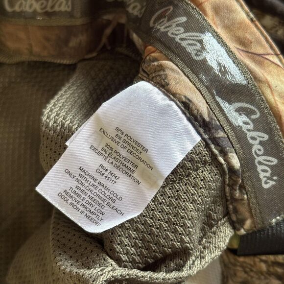 Cabelas Pants Mens Large Camouflage Camo Outdoor Hunting Hiking Cargo Pockets - Picture 13 of 14